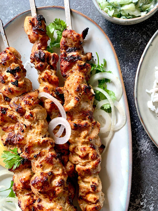 Vištienos šašlykai su Chicken Tikka marinatu (4 porcijos) - Čili Mafija