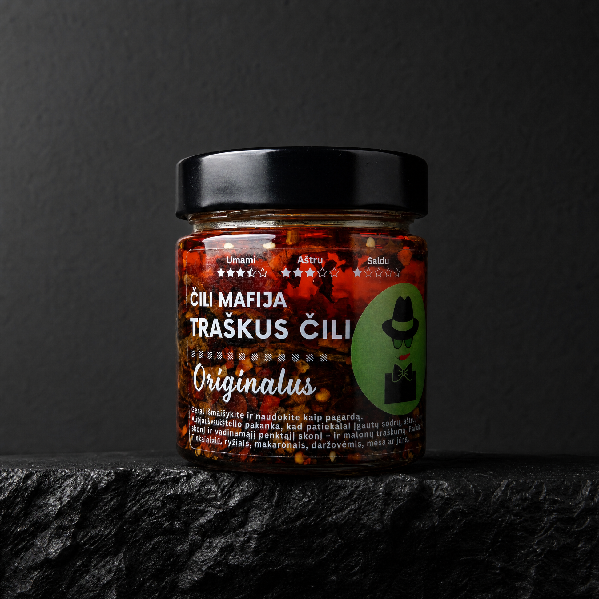 ORIGINALUS (190g) - Traškus čili aliejus - Mūsų Slaptas Receptas