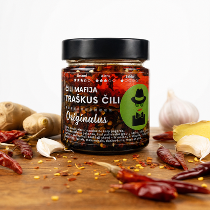 ORIGINALUS (190g) - Traškus čili aliejus - Mūsų Slaptas Receptas